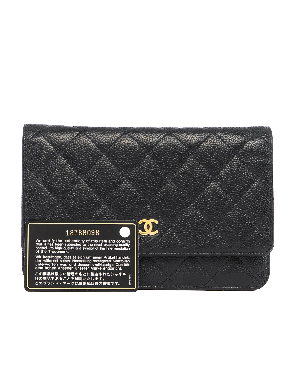 CHANEL WOC 7.5 BLACK CAVIAR GHW 18788098 05450