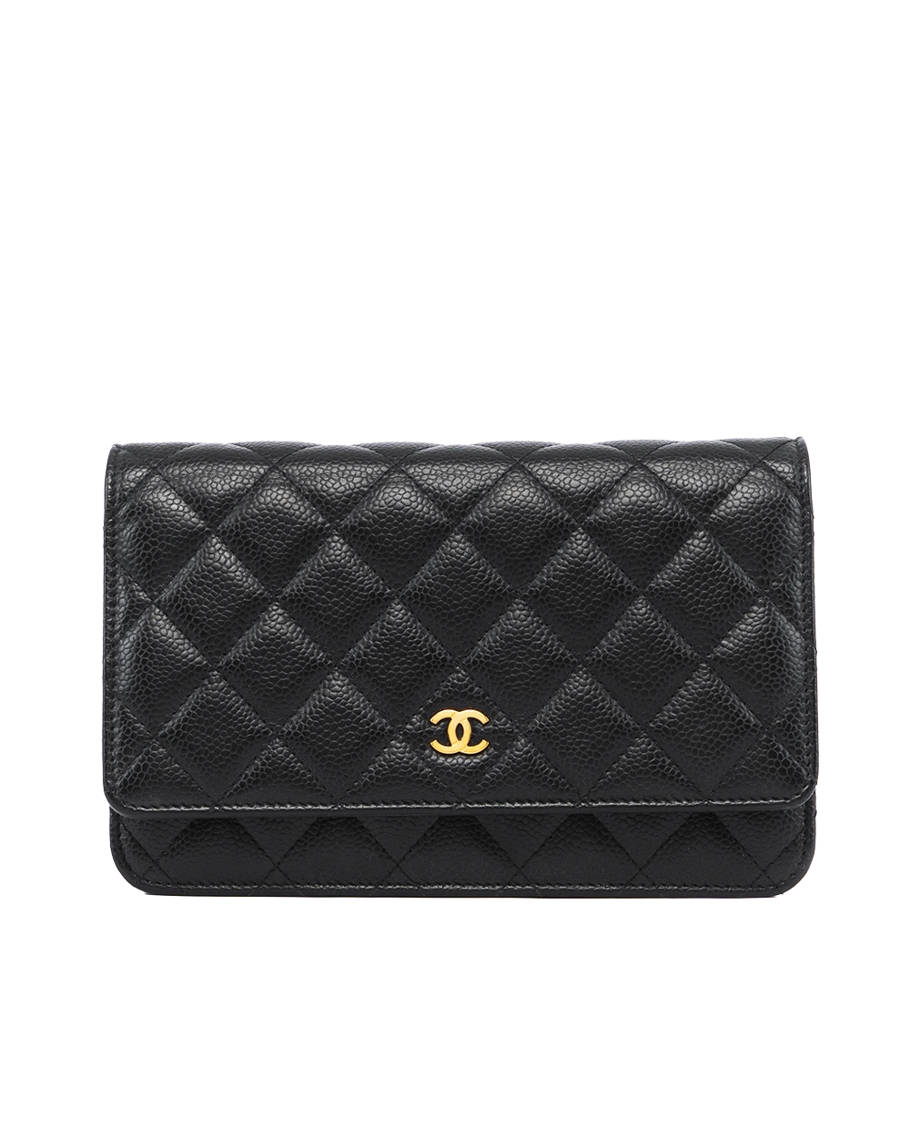 CHANEL WOC 7.5 BLACK CAVIAR GHW K98P6JTC 04670