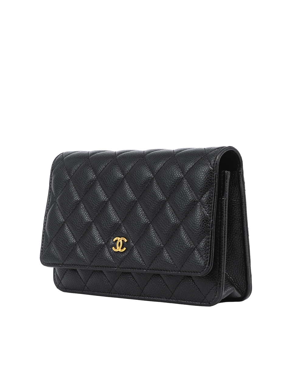 CHANEL WOC 7.5 BLACK CAVIAR GHW K98P6JTC 04671
