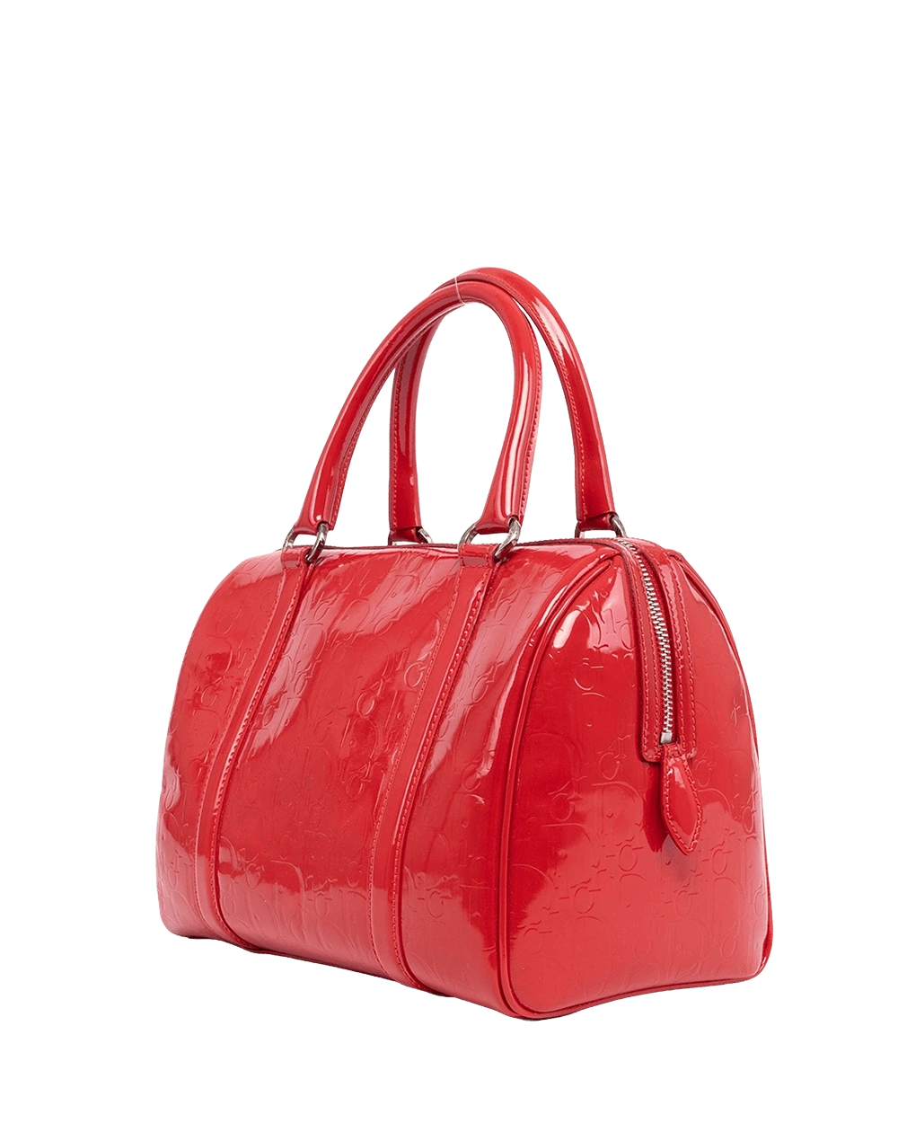 DIOR BOSTON MEDIUM RED PATENT SHW 07 BO 0039 06601