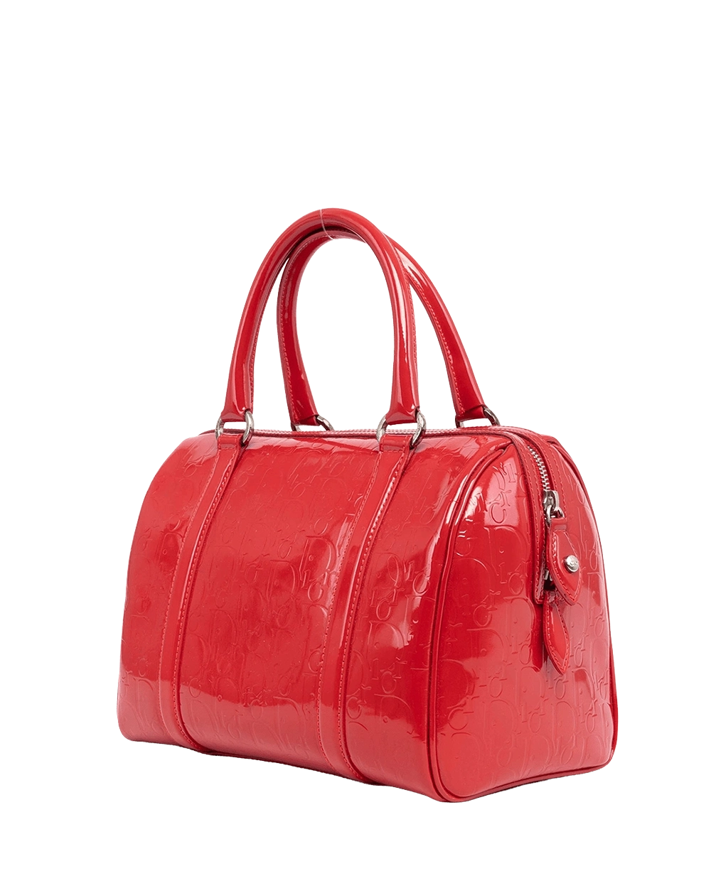DIOR BOSTON MEDIUM RED PATENT SHW 07 BO 0039 06602