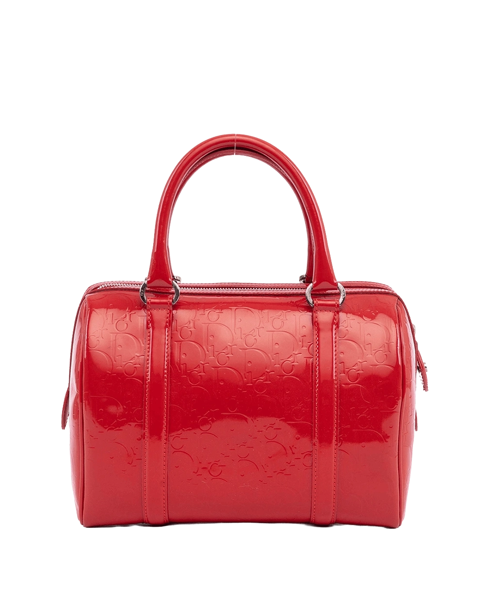 DIOR BOSTON MEDIUM RED PATENT SHW 07 BO 0039 06603