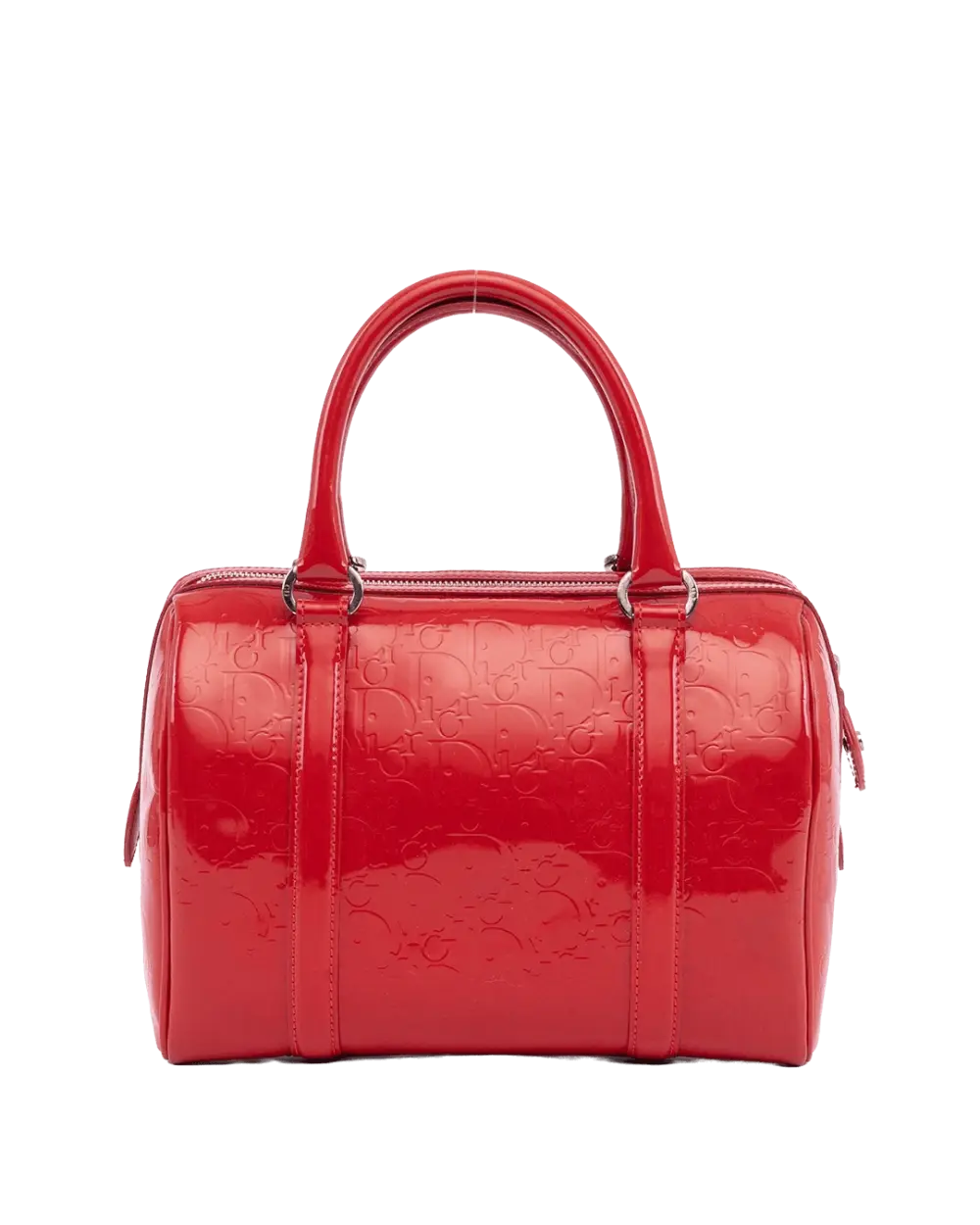 DIOR BOSTON MEDIUM RED PATENT SHW 07 BO 0039 06603