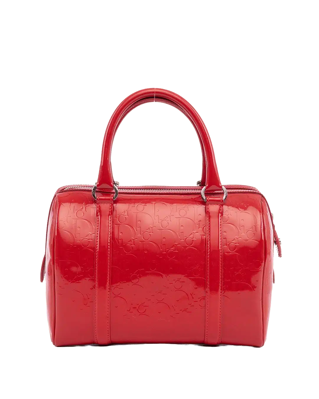 DIOR BOSTON MEDIUM RED PATENT SHW 07 BO 0039 06603