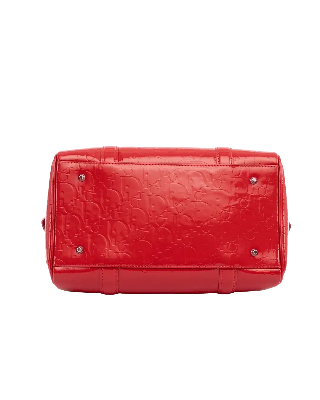 DIOR BOSTON MEDIUM RED PATENT SHW 07 BO 0039 06609