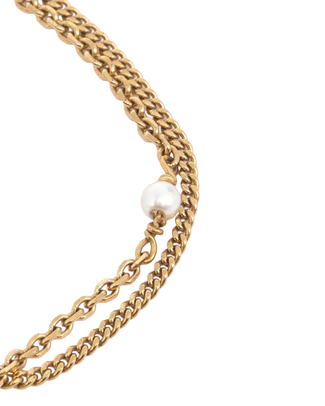 DIOR CD PETIT BRACELET GOLD PEARL GHW 06074