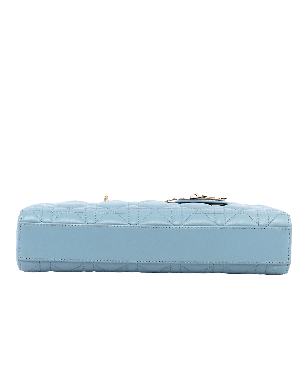 DIOR LADY D JOY SMALL SKY BLUE LAMB GHW MICROCHIP 03960