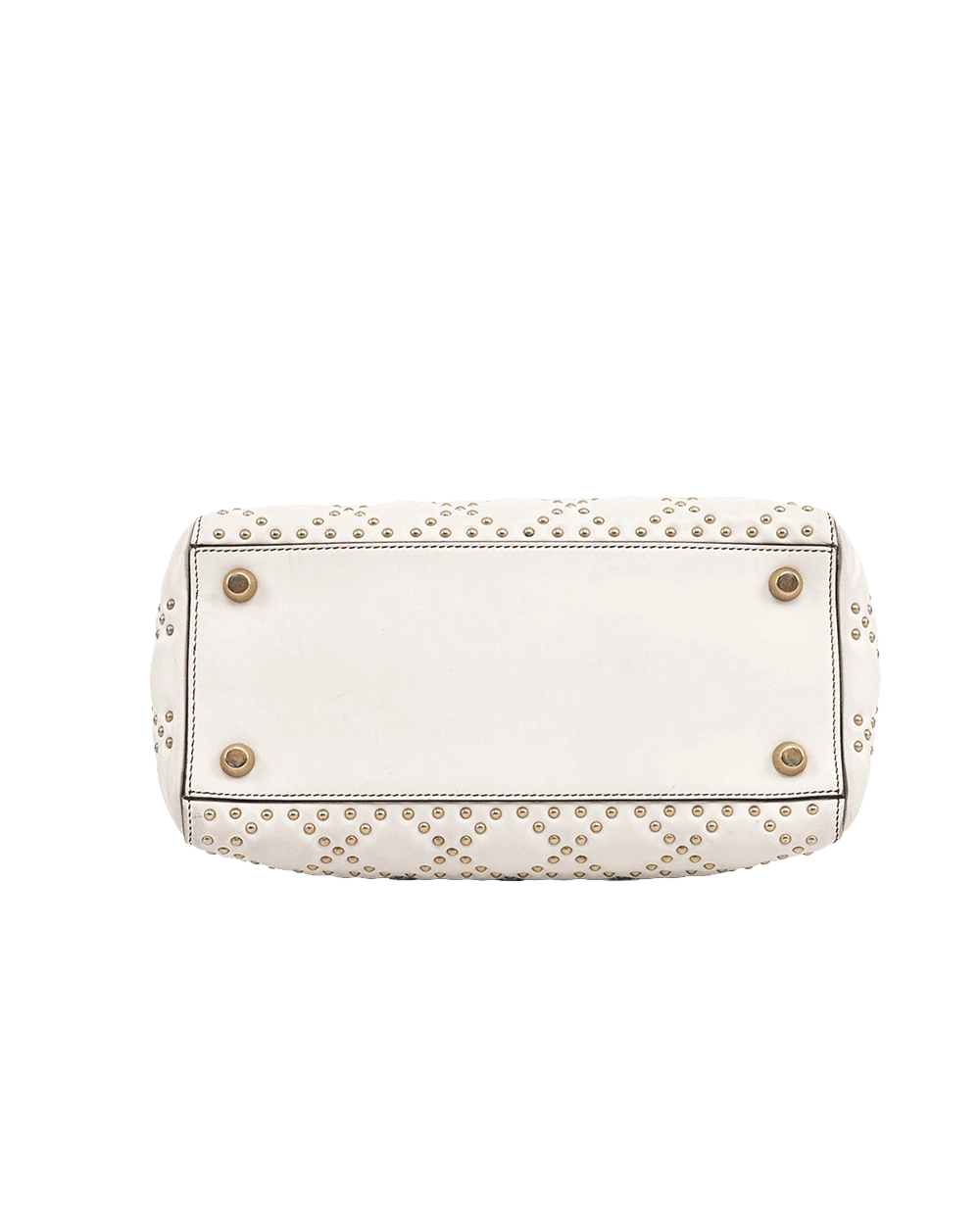 DIOR LADY STUDDED MEDIUM WHITE LAMB GHW 09 BO 0137 07447 result