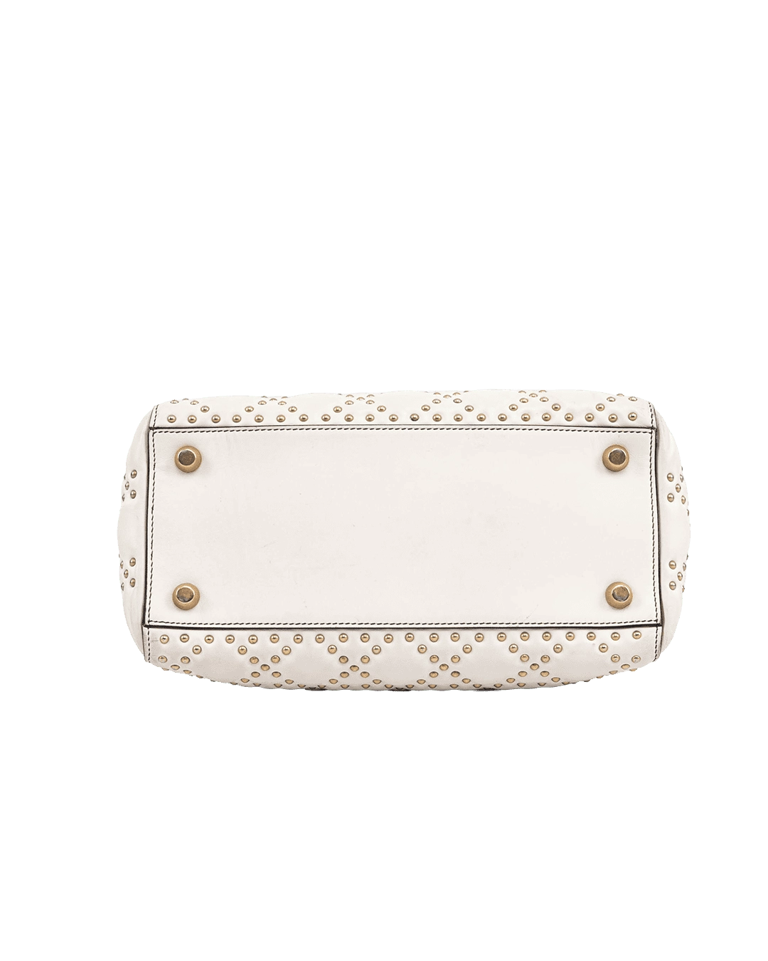 DIOR LADY STUDDED MEDIUM WHITE LAMB GHW 09 BO 0137 07447 result