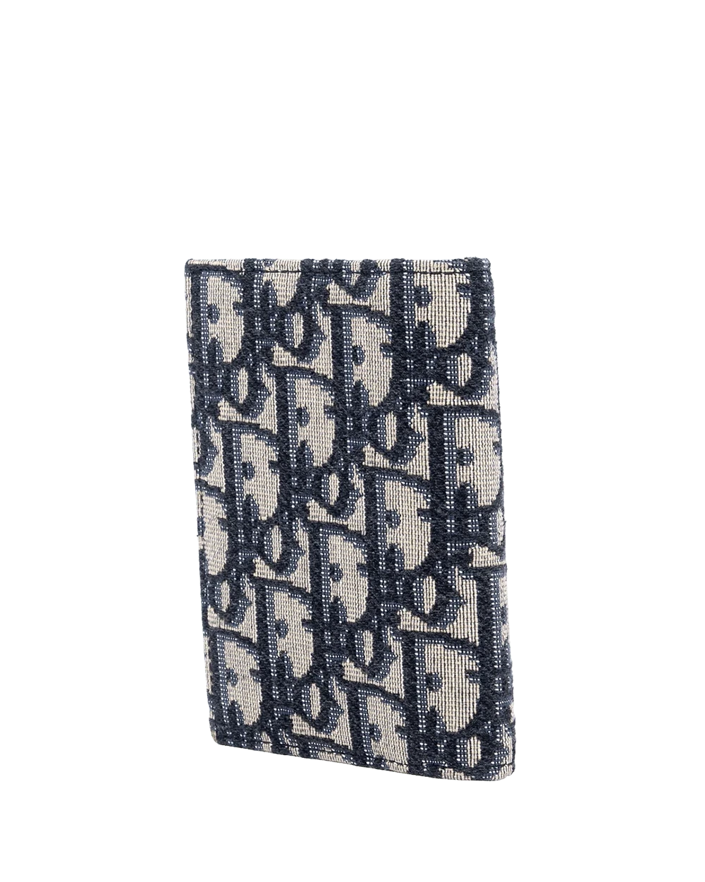DIOR PASSPORT HOLDER MEDIUM NAVY OBLIQUE JACUARD 12 BO 1219 09666