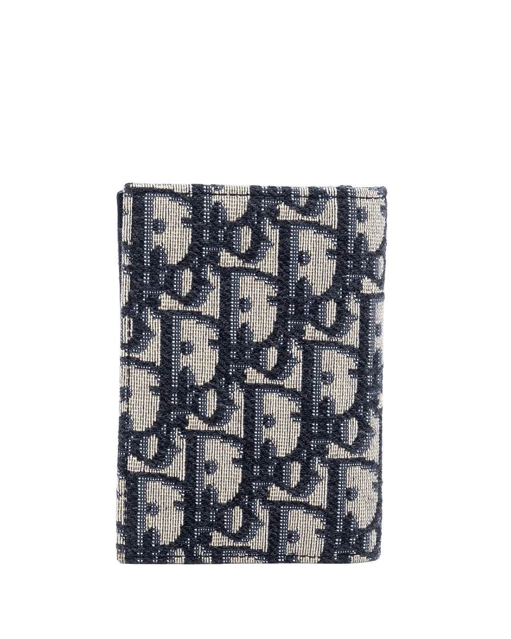 DIOR PASSPORT HOLDER MEDIUM NAVY OBLIQUE JACUARD 12 BO 1219 09667