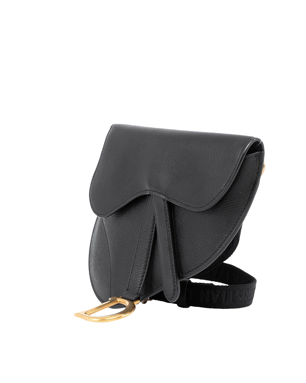 DIOR SADDLE BAG WITH STRAP MINI BLACK GRAINED CALF GHW 50 MA 0189 04030
