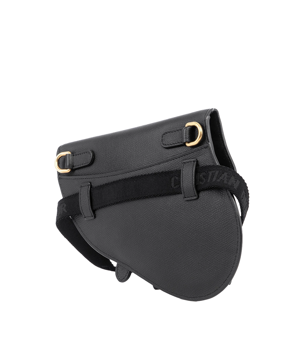 DIOR SADDLE BAG WITH STRAP MINI BLACK GRAINED CALF GHW 50 MA 0189 04031