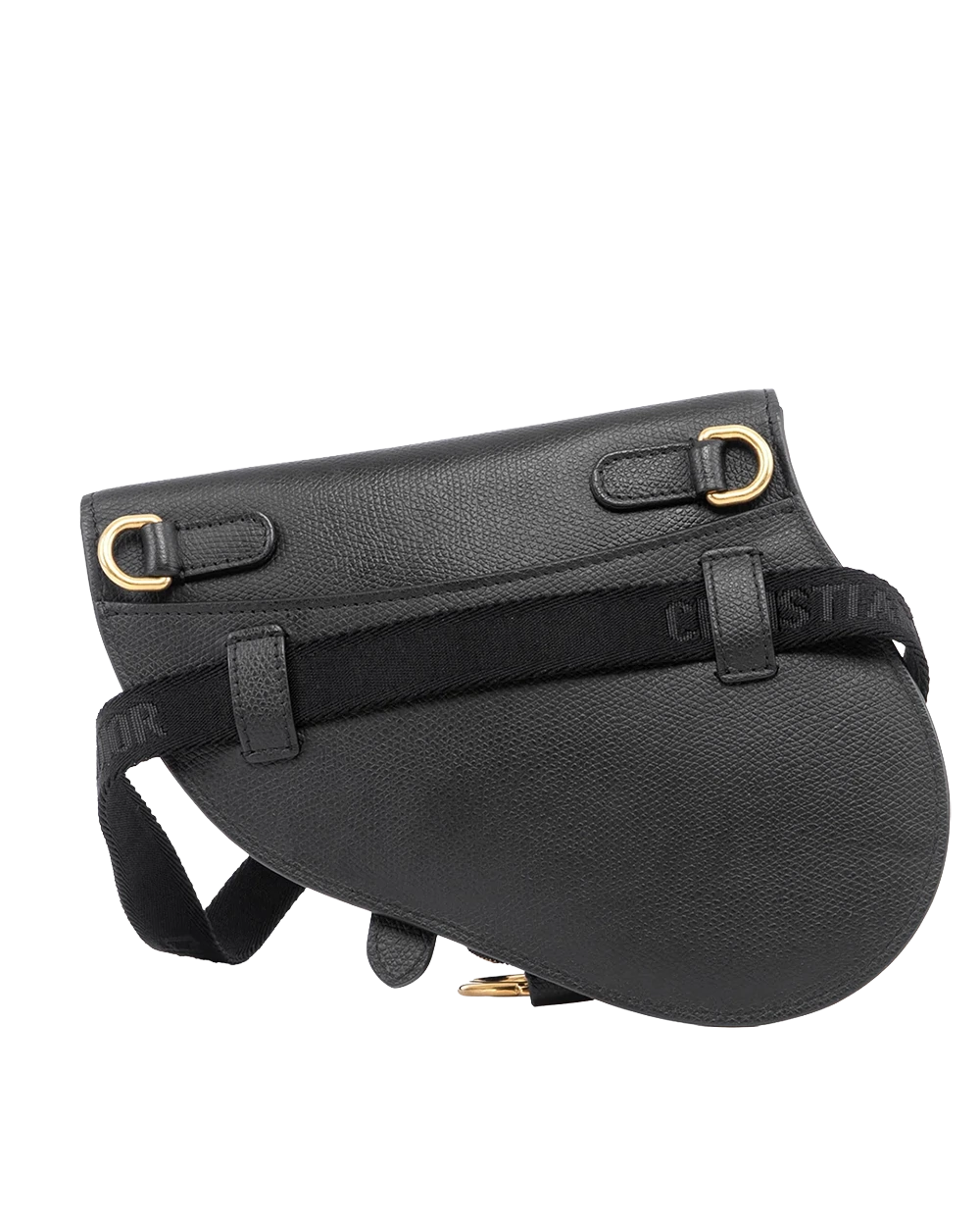 DIOR SADDLE BAG WITH STRAP MINI BLACK GRAINED CALF GHW 50 MA 0189 04032
