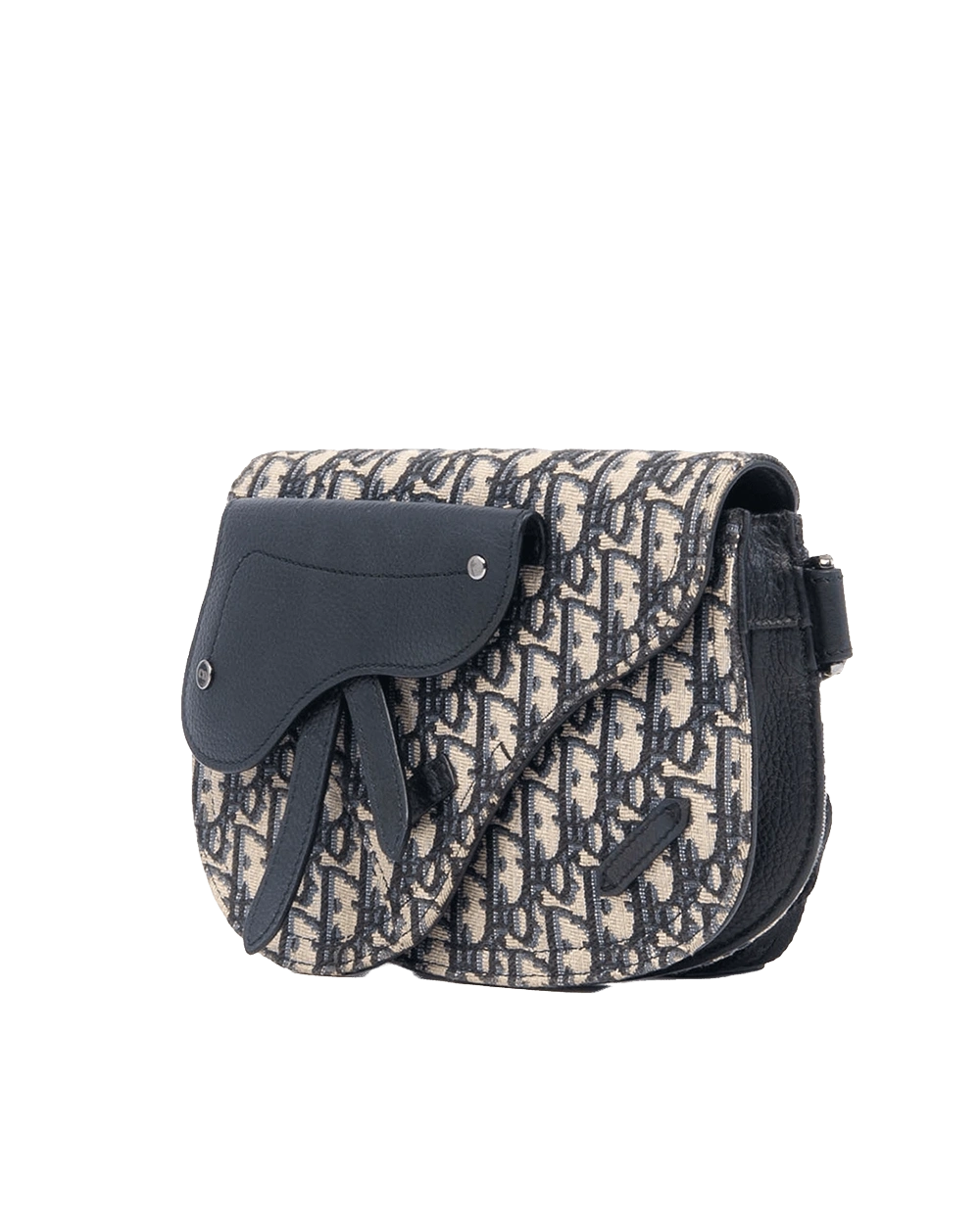 DIOR SADDLE POUCH BLUE NAVY OBLIQUE JACUARD SHW 16 BO 0252 05797