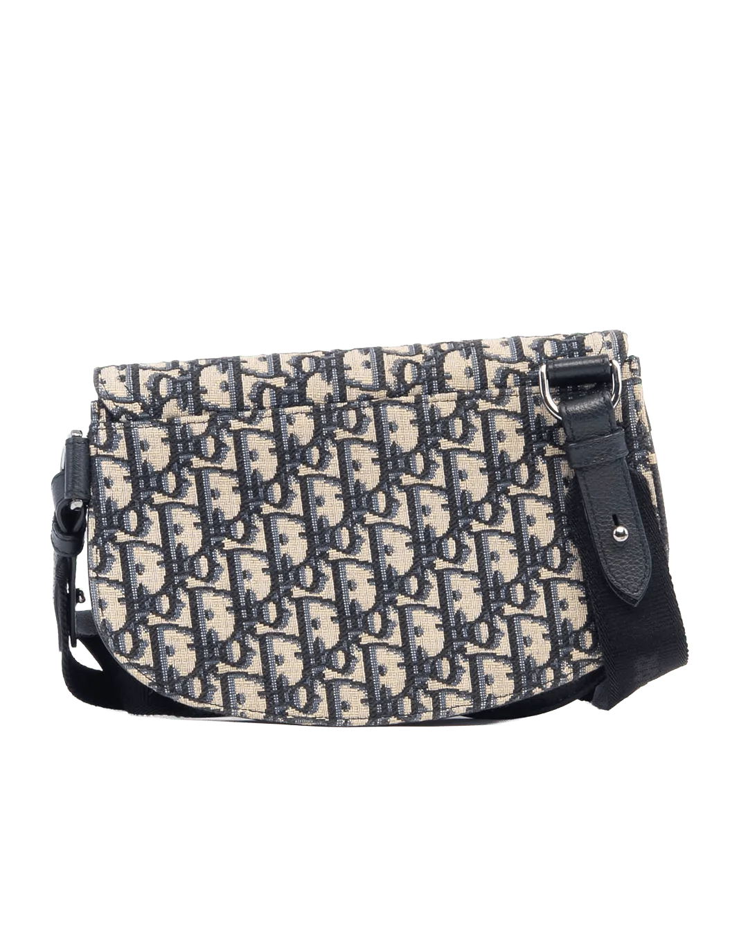 DIOR SADDLE POUCH BLUE NAVY OBLIQUE JACUARD SHW 16 BO 0252 05800