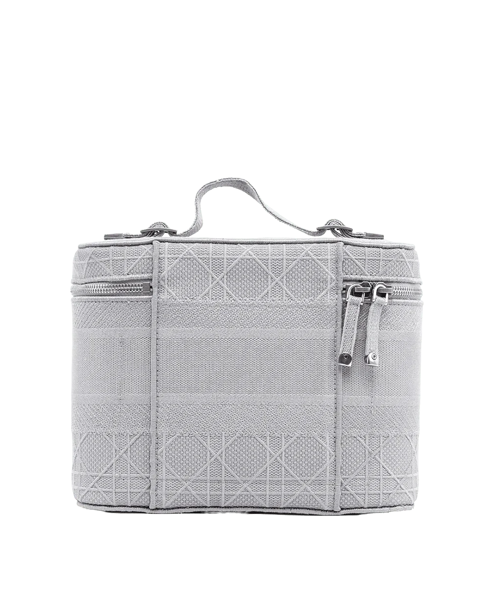 DIOR TRAVEL VANITY CASE 9.5 GRAY EMBROIDERED SHW 06 BO 0290 09118