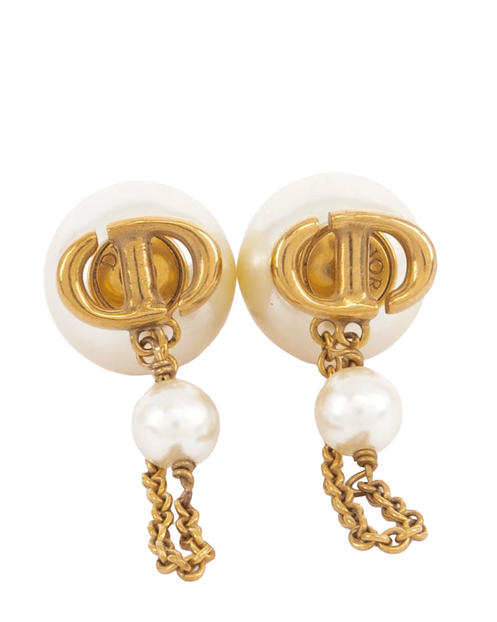 DIOR TRIBALES EARRINGS PEARL GHW 05769