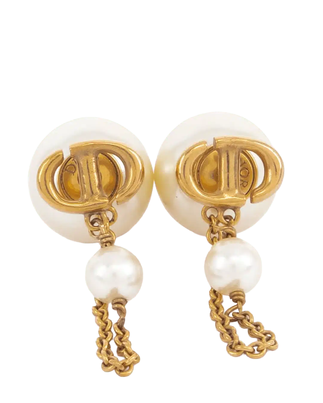DIOR TRIBALES EARRINGS PEARL GHW 05769
