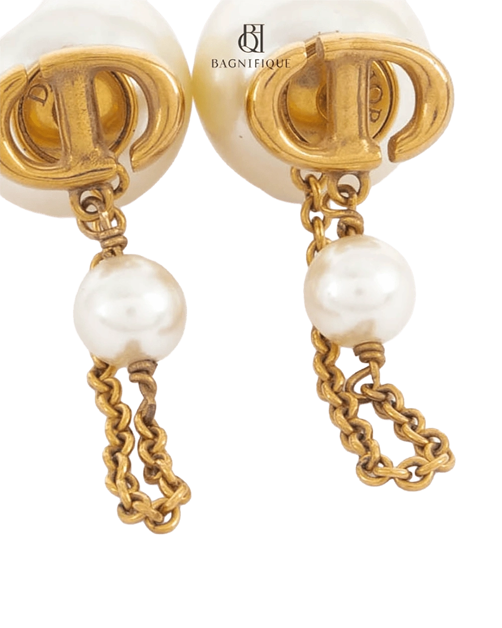 DIOR TRIBALES EARRINGS PEARL GHW 05770