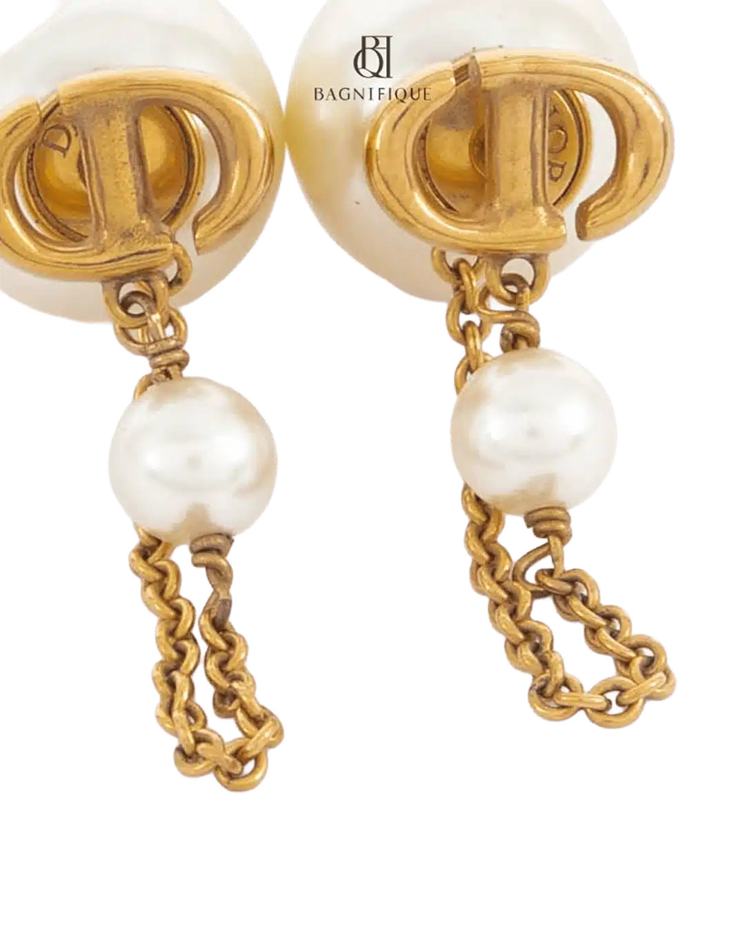 DIOR TRIBALES EARRINGS PEARL GHW 05770