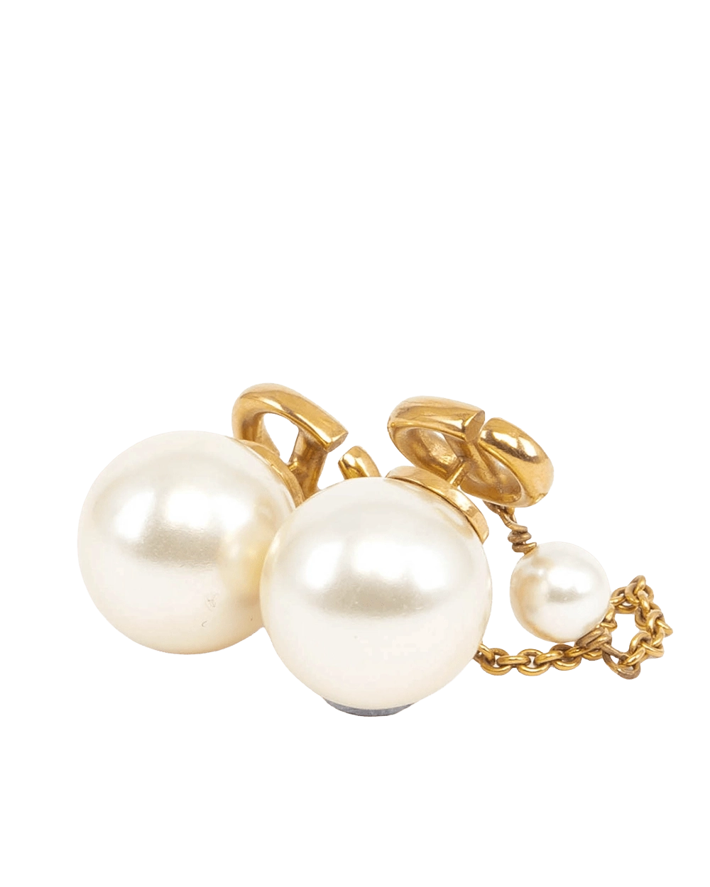 DIOR TRIBALES EARRINGS PEARL GHW 05772