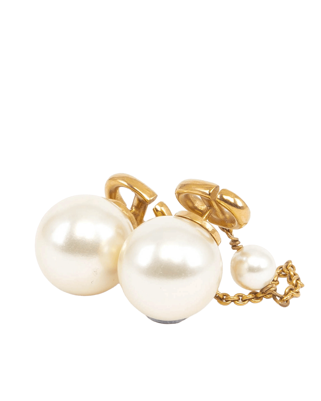 DIOR TRIBALES EARRINGS PEARL GHW 05772