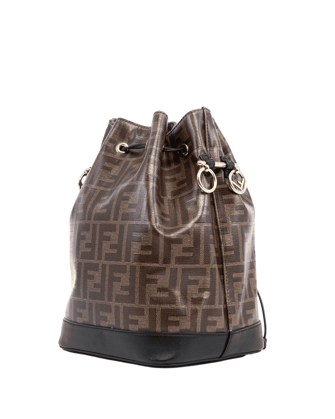 FENDI MON TRESOR BUCKET BROWN BLACK CALF GHW 06907 result