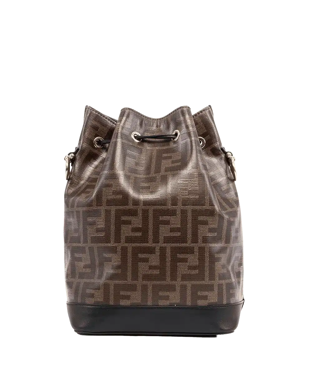 FENDI MON TRESOR BUCKET BROWN BLACK CALF GHW 06908 result