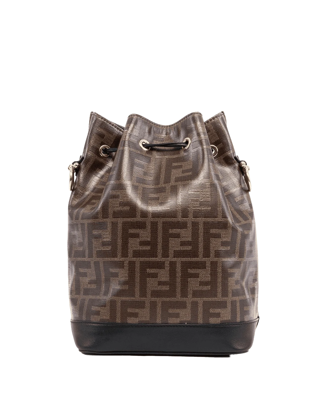 FENDI MON TRESOR BUCKET BROWN BLACK CALF GHW 06908 result