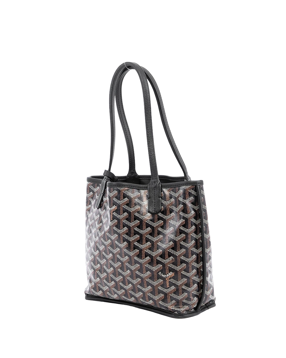 GOYARD ANJOU MINI BLACK CANVAS SHW MAE020229 00290