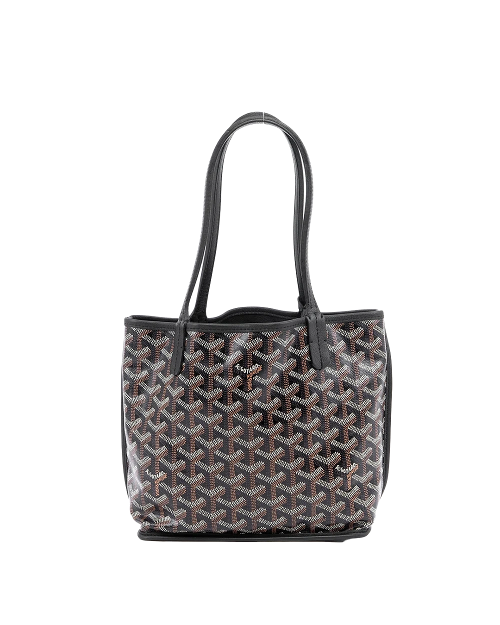 GOYARD ANJOU MINI BLACK CANVAS SHW MAE020229 00292