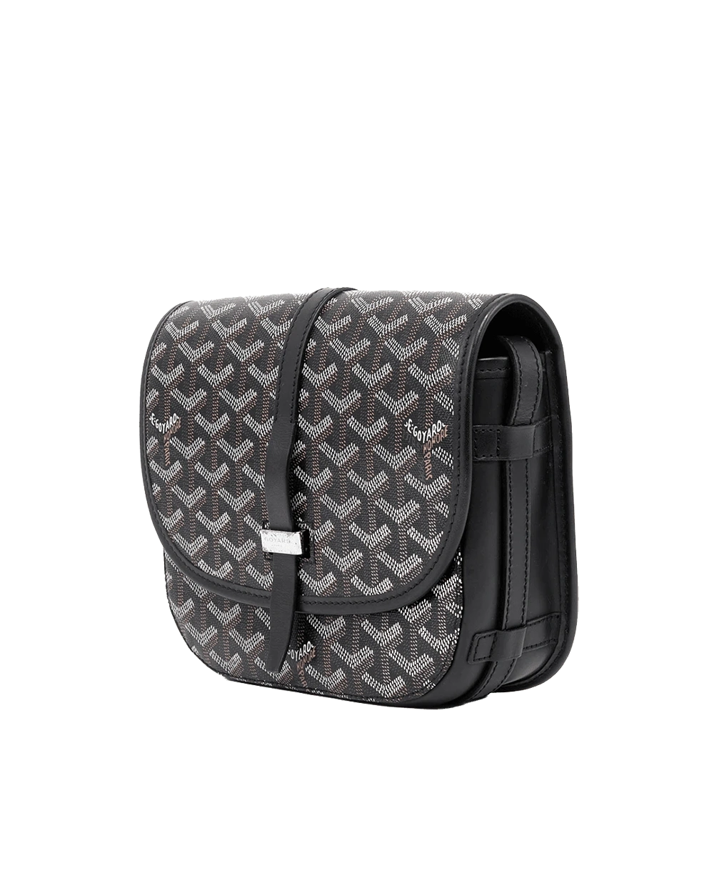 GOYARD BELVEDERE PM BLACK CANVAS SHW IDC 020185 06423
