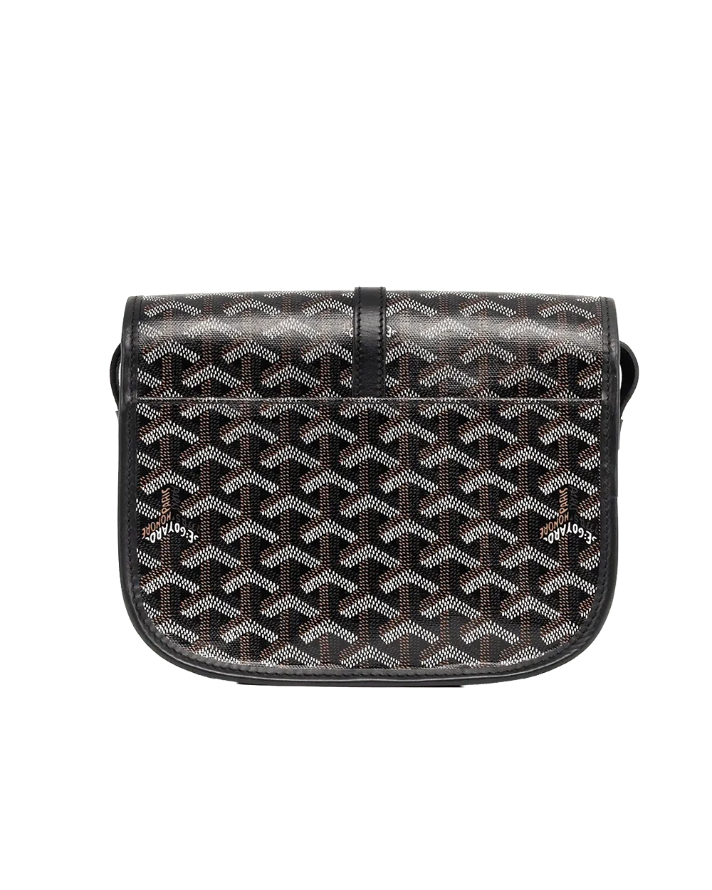 GOYARD BELVEDERE PM BLACK CANVAS SHW IDC 020185 06425