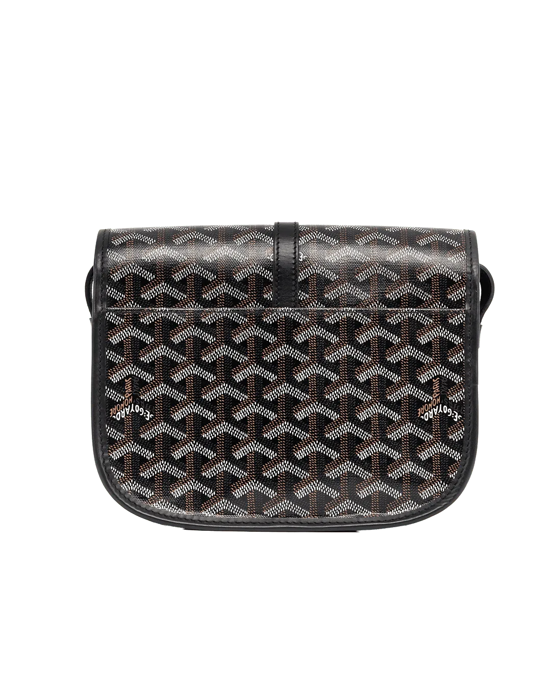 GOYARD BELVEDERE PM BLACK CANVAS SHW IDC 020185 06425