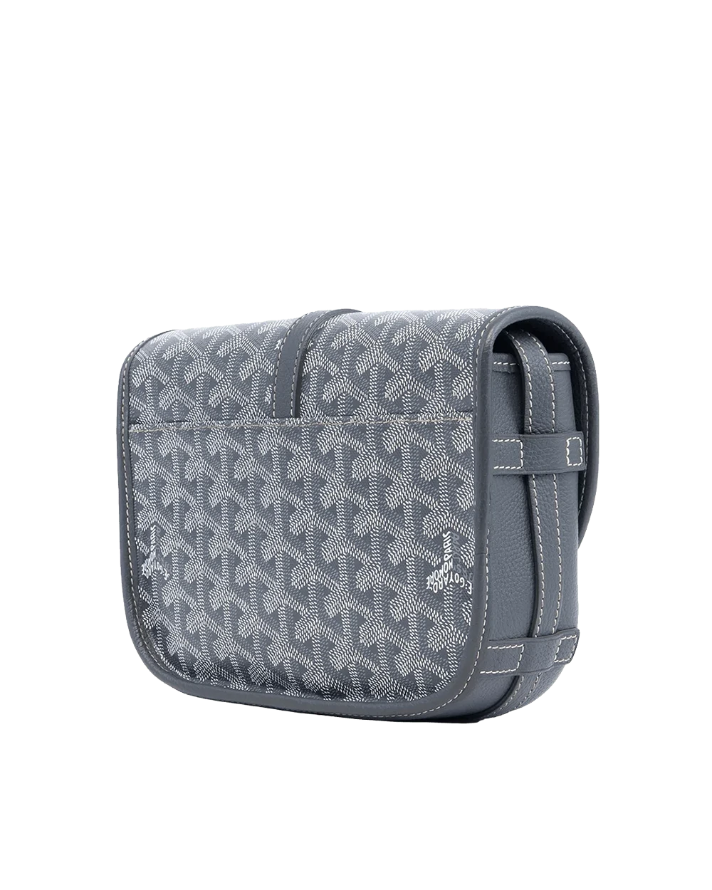 GOYARD BELVEDERE PM GREY CANVAS SHW MAE 020235 08512
