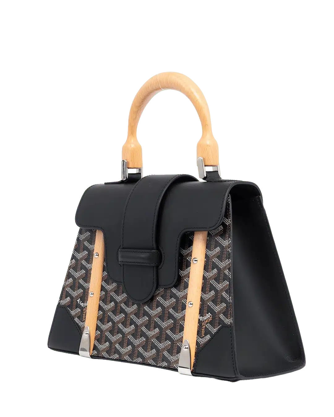 GOYARD SAIGON PM BLACK CANVAS SHW LAR 120181 05614