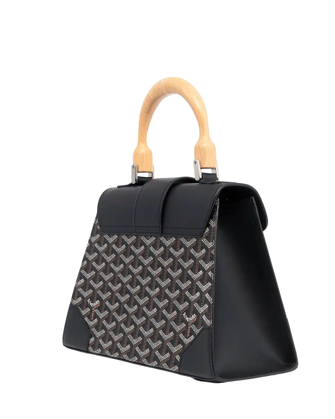 GOYARD SAIGON PM BLACK CANVAS SHW LAR 120181 05615