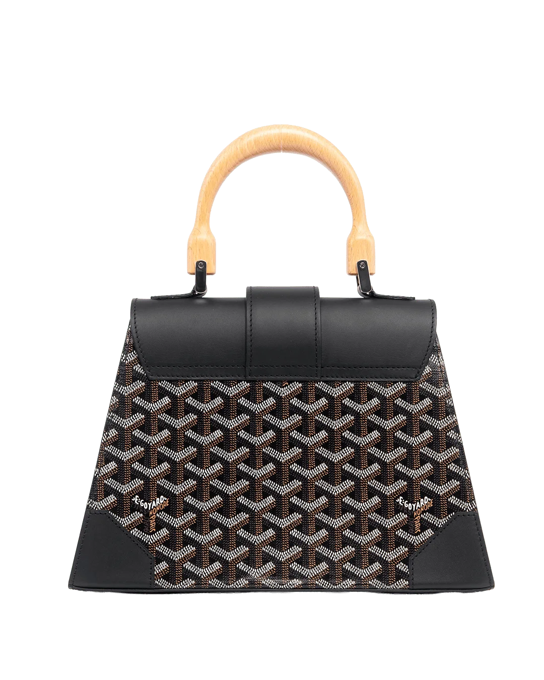 GOYARD SAIGON PM BLACK CANVAS SHW LAR 120181 05616