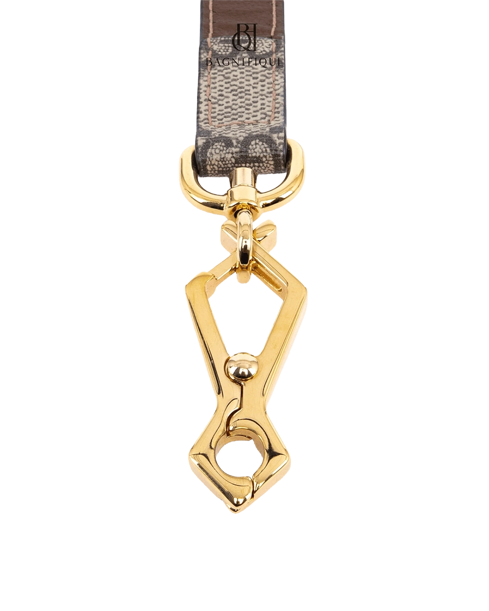 GUCCI BAG STRAP BROWN GG MONOGRAM CANVAS GHW 06010
