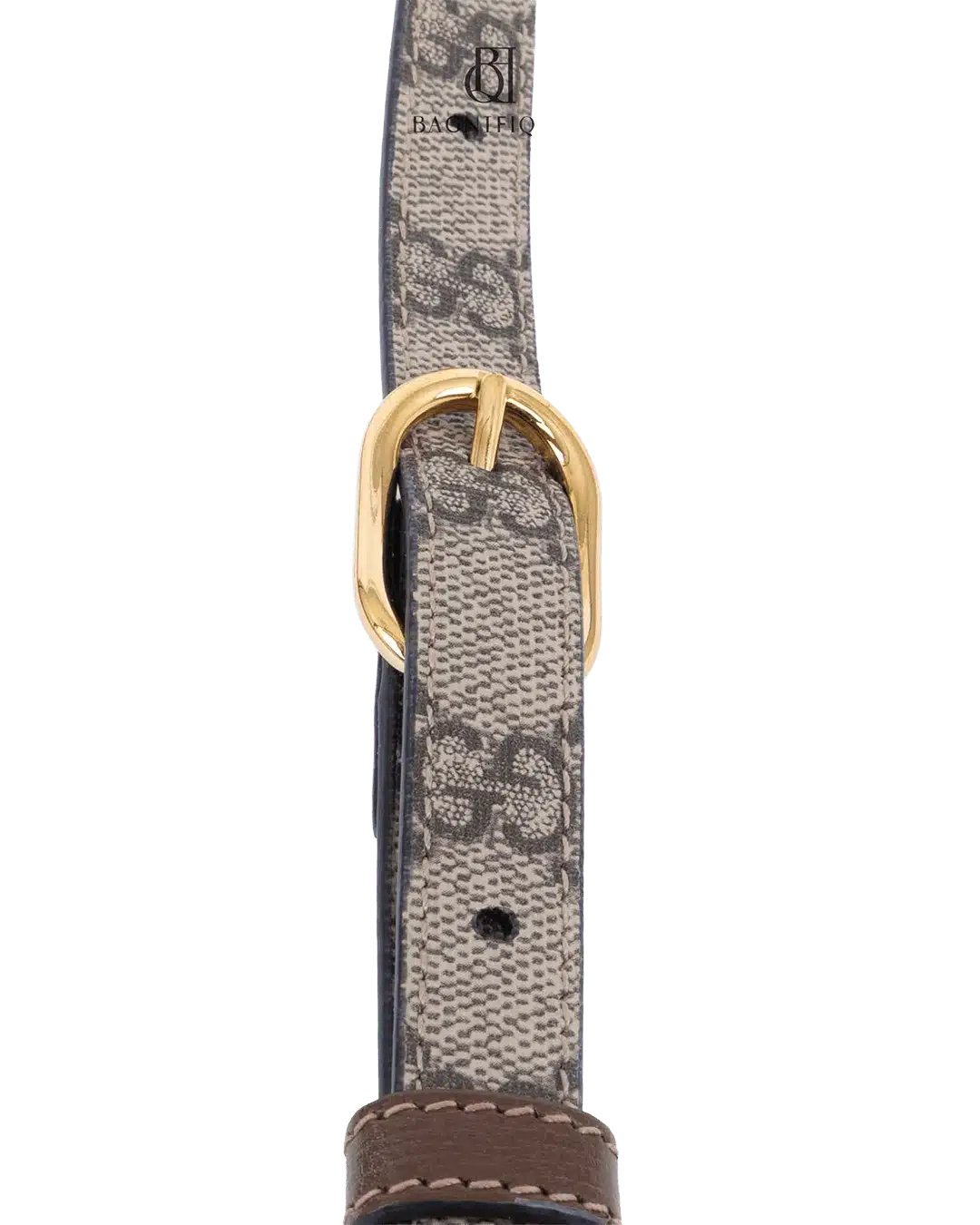 GUCCI BAG STRAP BROWN GG MONOGRAM CANVAS GHW 06011