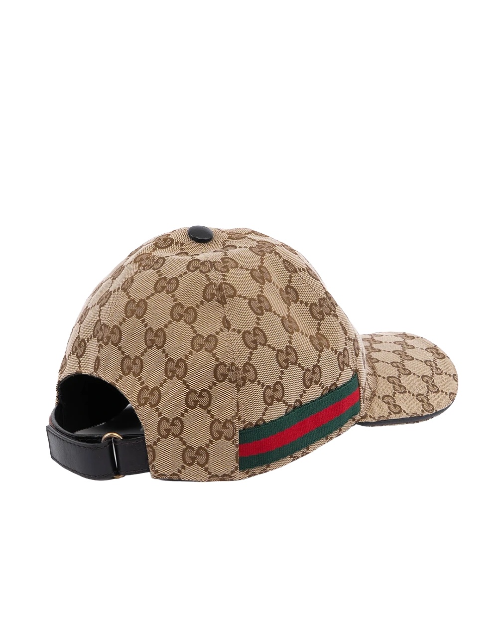GUCCI BASEBALL CAP XL BROWN CANVAS SHW 00912