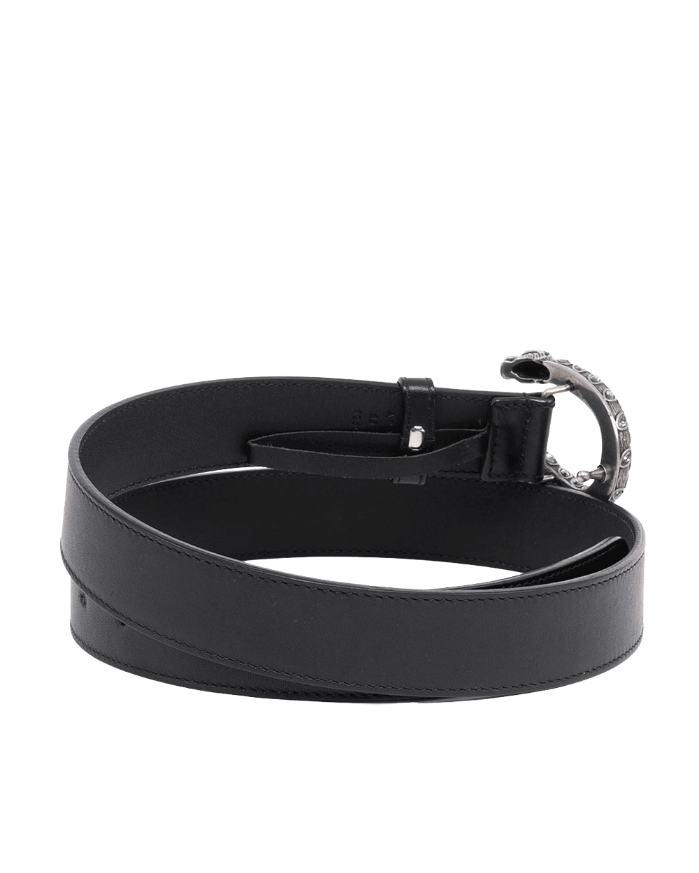 GUCCI BELT 3 CM 85 BLACK CALF RSHW 06021