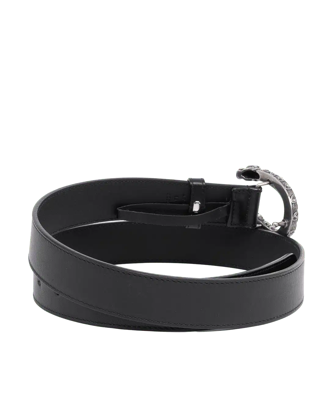 GUCCI BELT 3 CM 85 BLACK CALF RSHW 06021