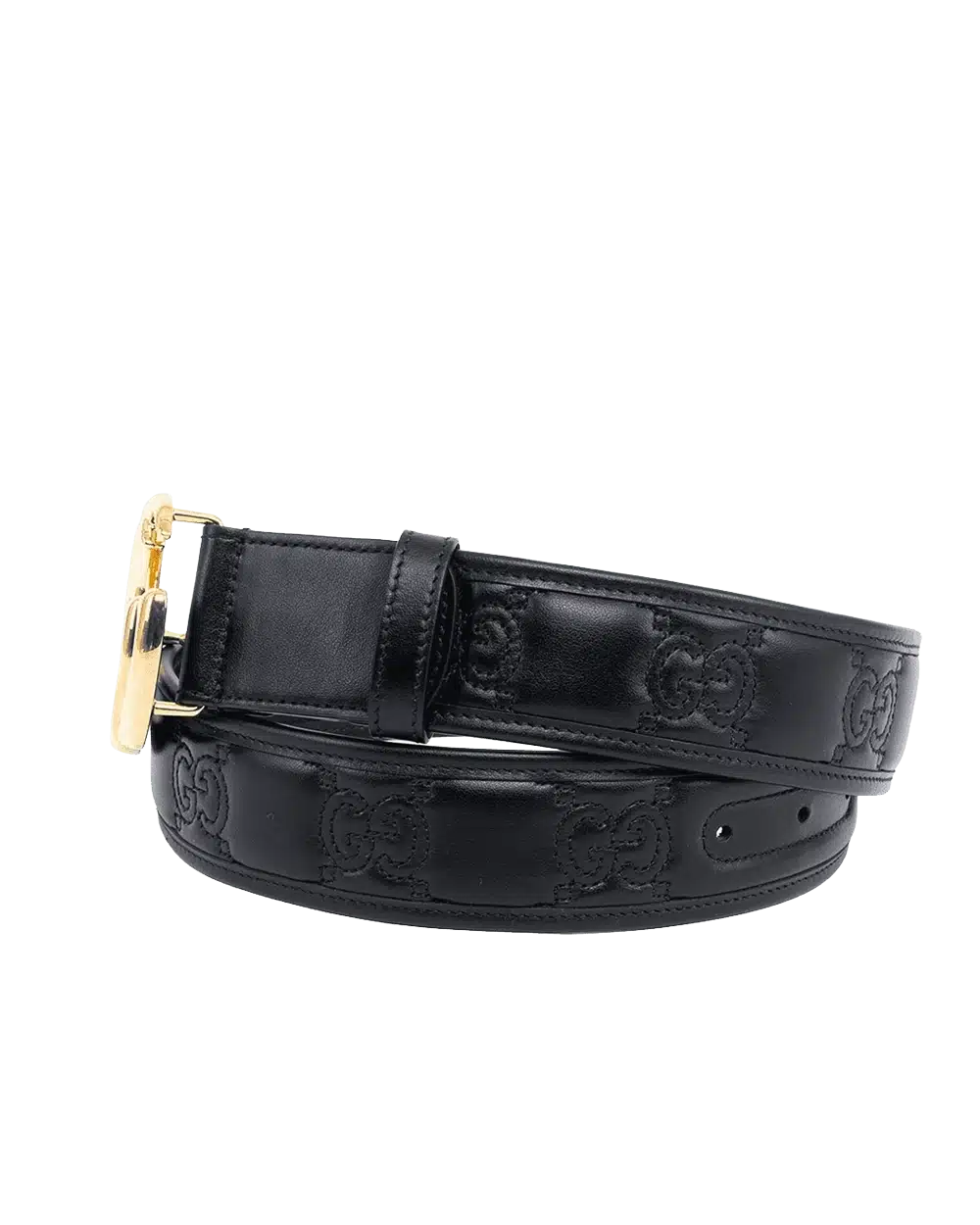 GUCCI BELT 4 CM 75 BLACK CALF GHW 400893 UM810 07358 result