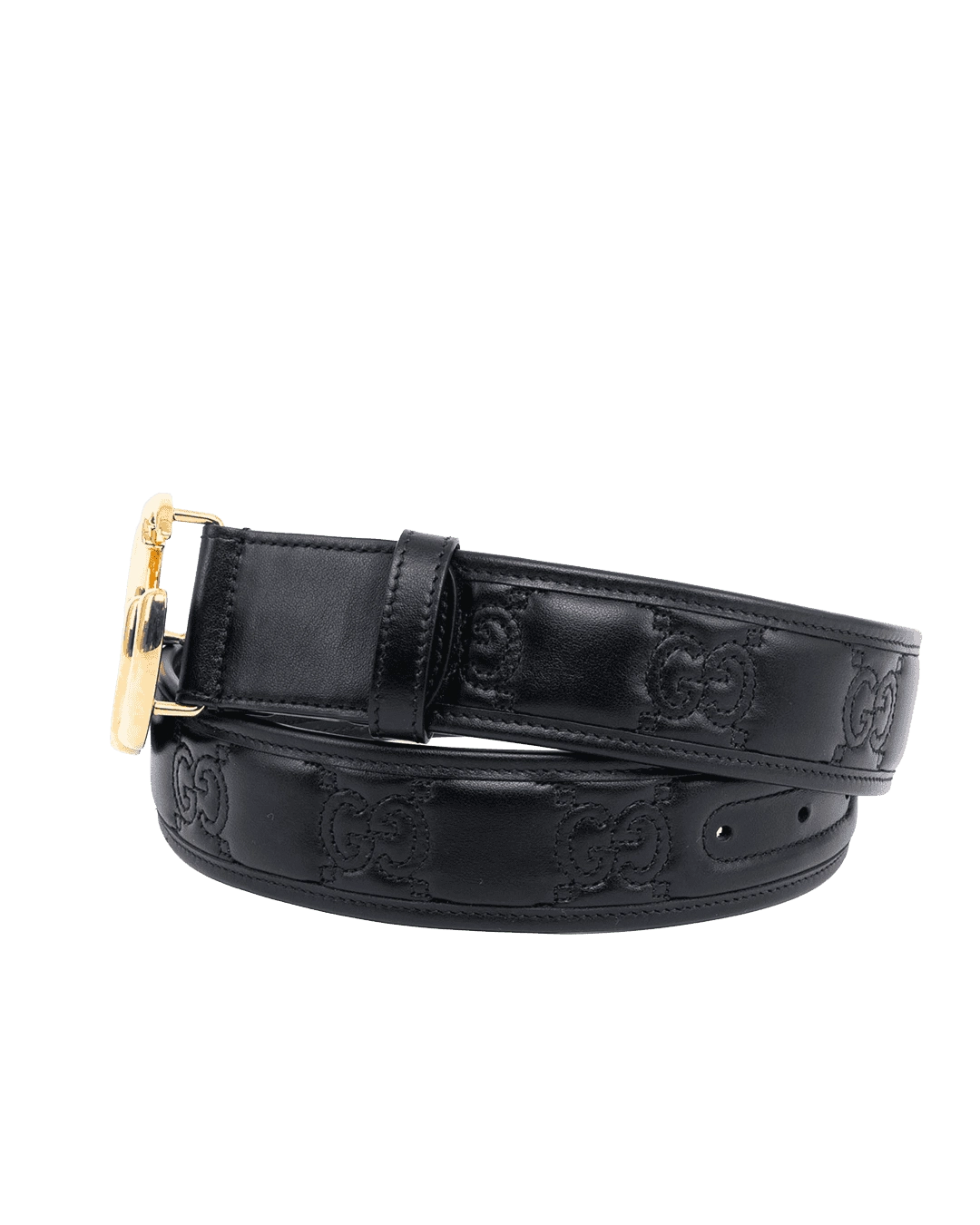 GUCCI BELT 4 CM 75 BLACK CALF GHW 400893 UM810 07358 result