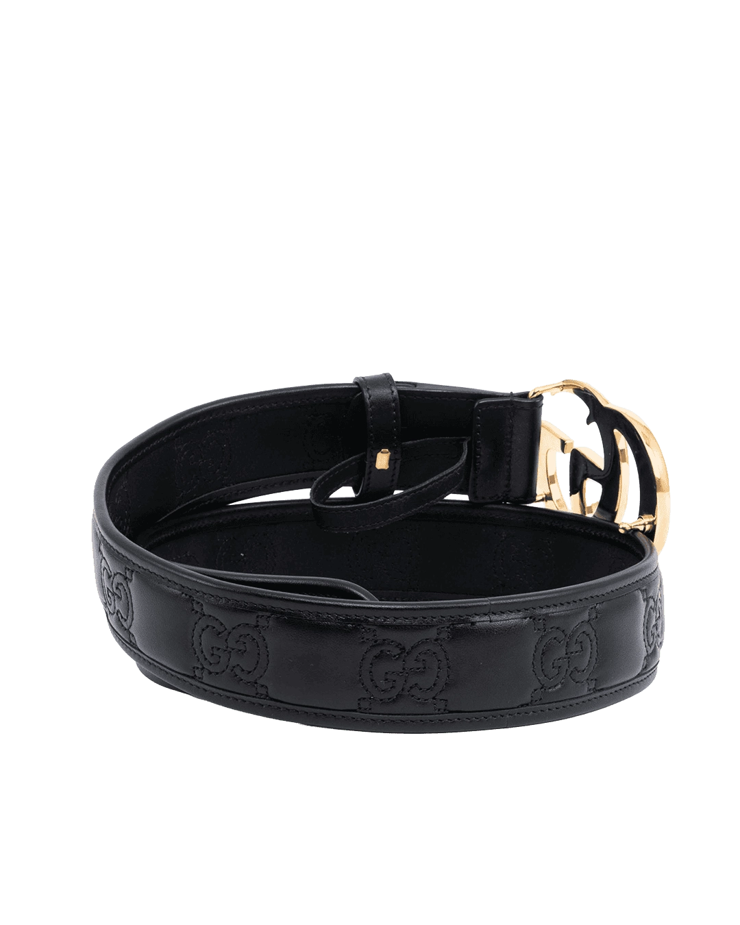 GUCCI BELT 4 CM 75 BLACK CALF GHW 400893 UM810 07359 result