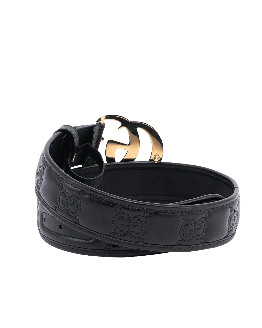 GUCCI BELT 4 CM 75 BLACK CALF GHW 400893 UM810 07360 result