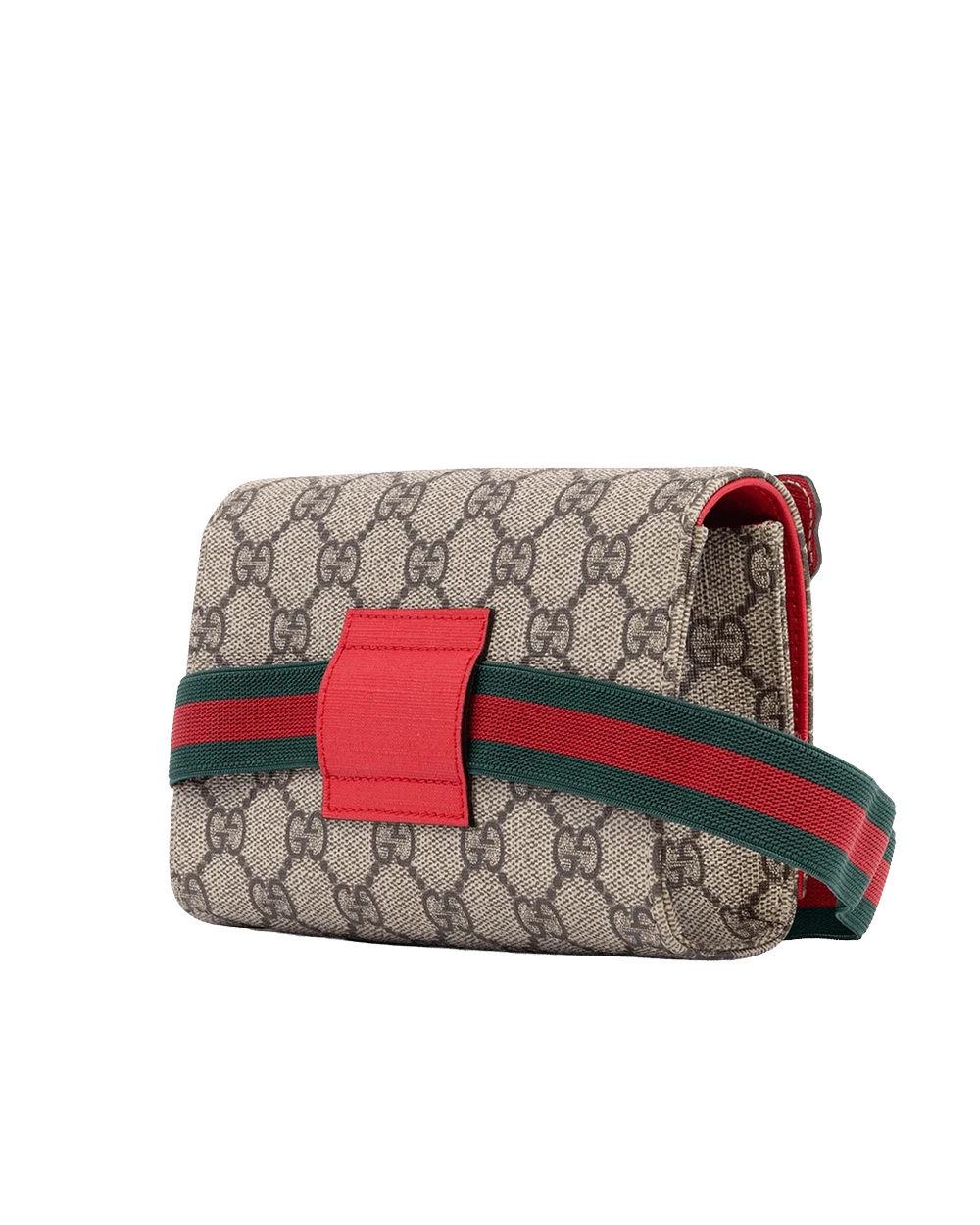 GUCCI BELT BAG BROWN RAINBOW BUTTERFLY GG MONOGRAM CANVAS 552526 591698 08389