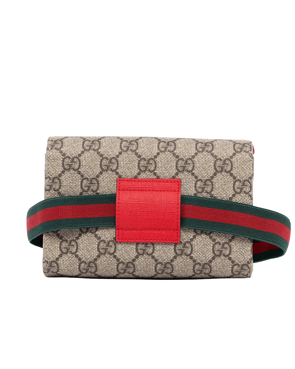 GUCCI BELT BAG BROWN RAINBOW BUTTERFLY GG MONOGRAM CANVAS 552526 591698 08390